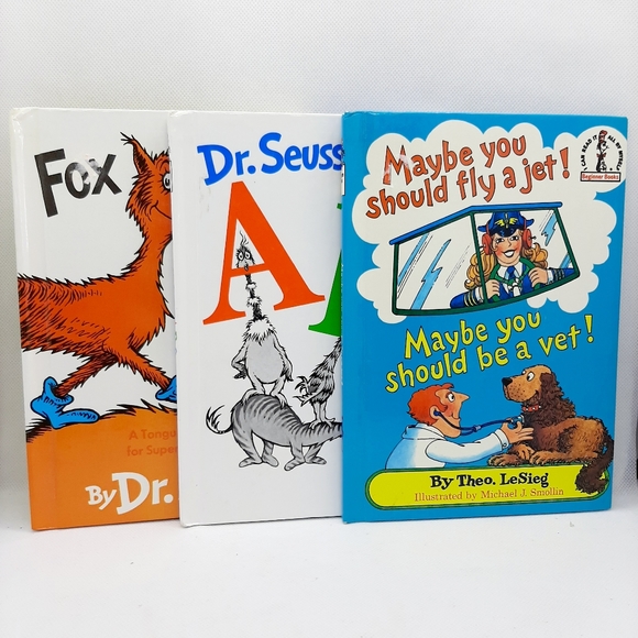 DR. SEUSS Beginner Book Collection Lot Of 3 Hardcover ABC, Fox in Socks, - Picture 9 of 10